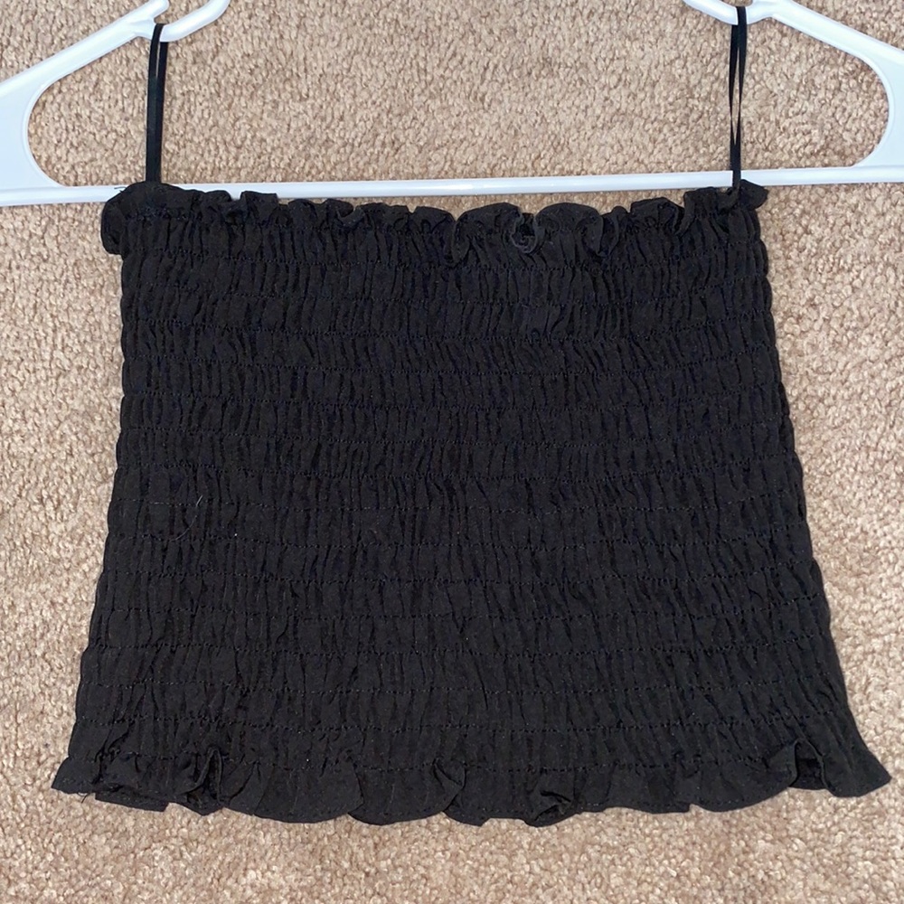 Black crop top